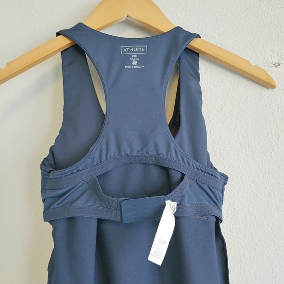 Athleta Racerback Built-In Bra Tank Top Sz 34C Athletic Exercise - Picture 5 of 8